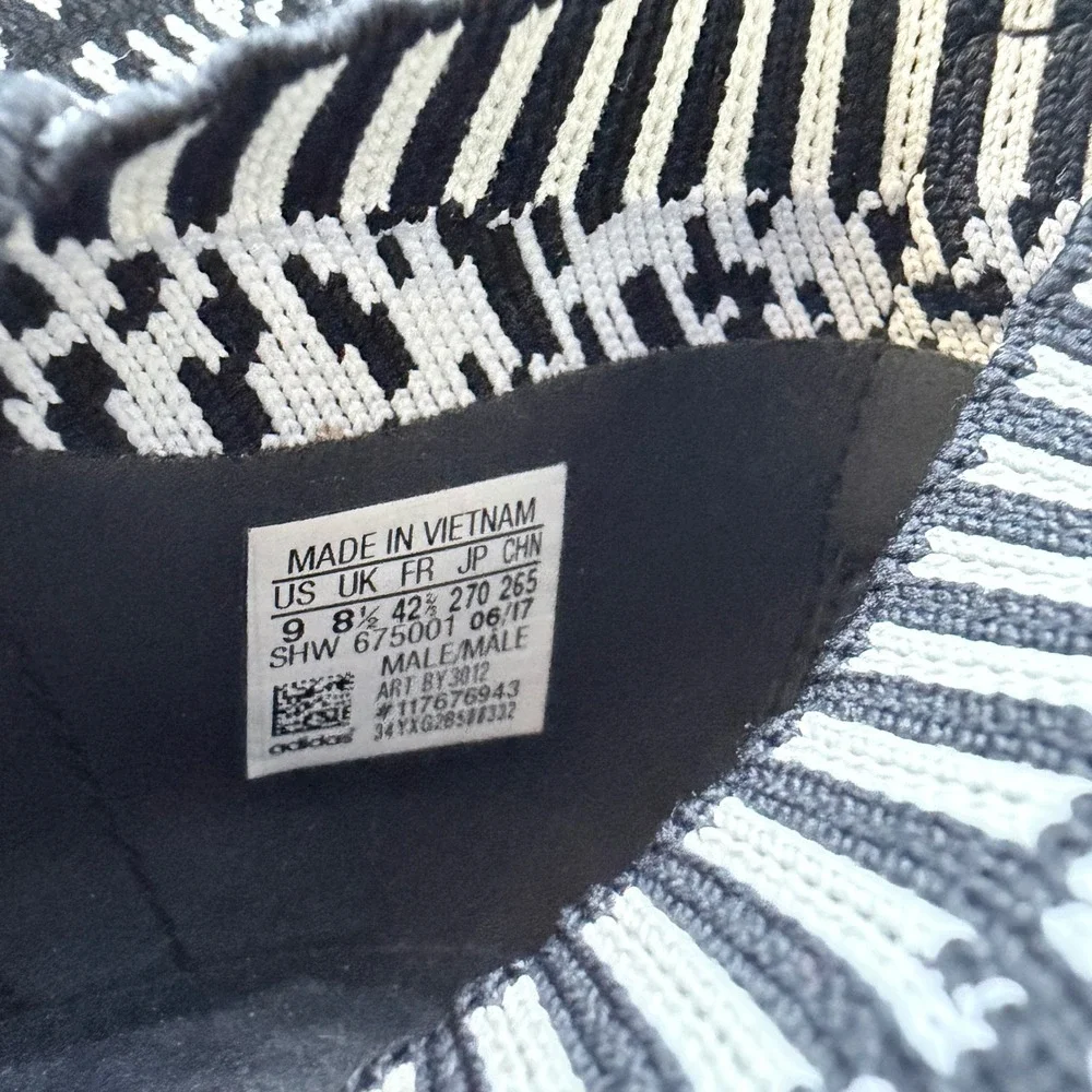 Adidas NMD CS2 PK City Sock Black White Glitch Men 9 BY3012 Boost Sneakers